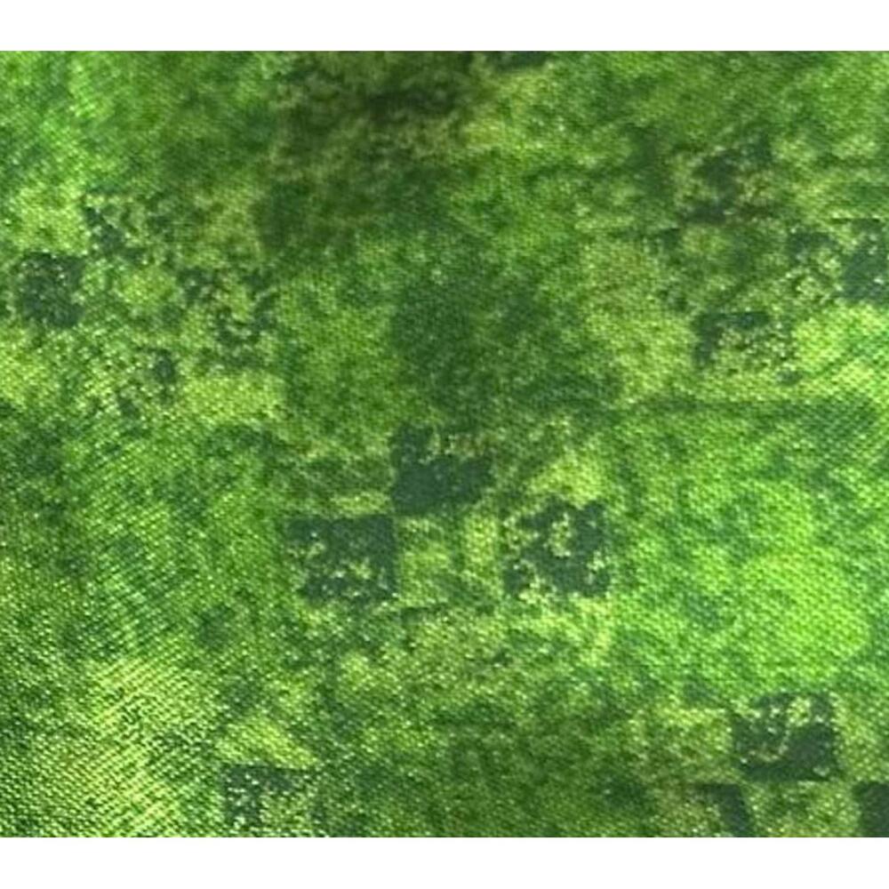 Green Patterned Cotton Fabric by Wilmington Prints - 1/2 Yard
